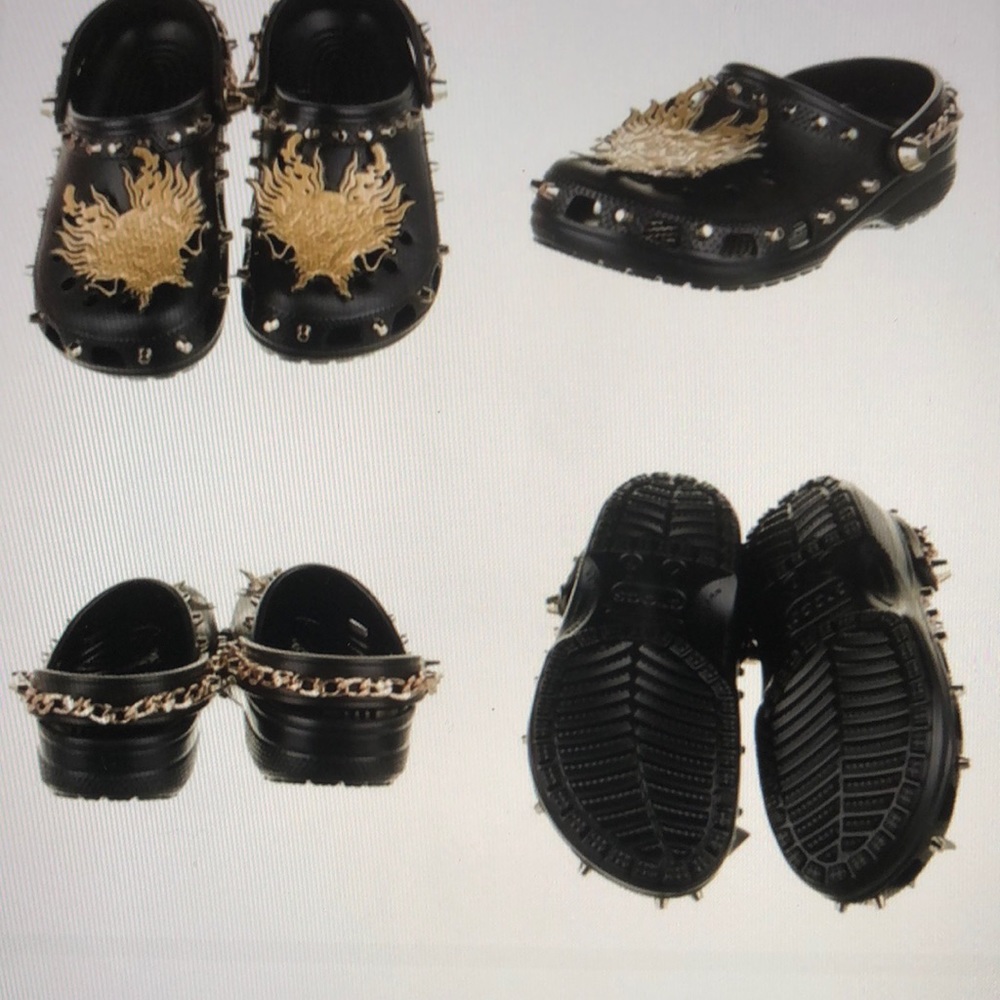 Restocked! CROCS x Vivienne Tam Chain Stud Shoes - Picture 3 of 6